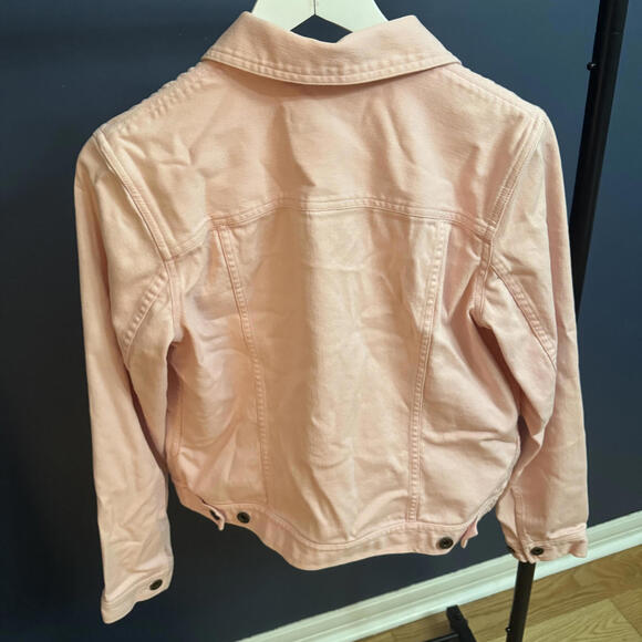 Ralph Lauren Lauren Jeans Co Pink Denim Jacket Womens Medium Classic - Picture 4 of 8